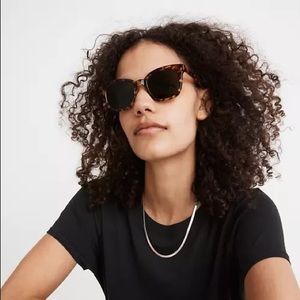 Madewell flat frame oversized sunglasses